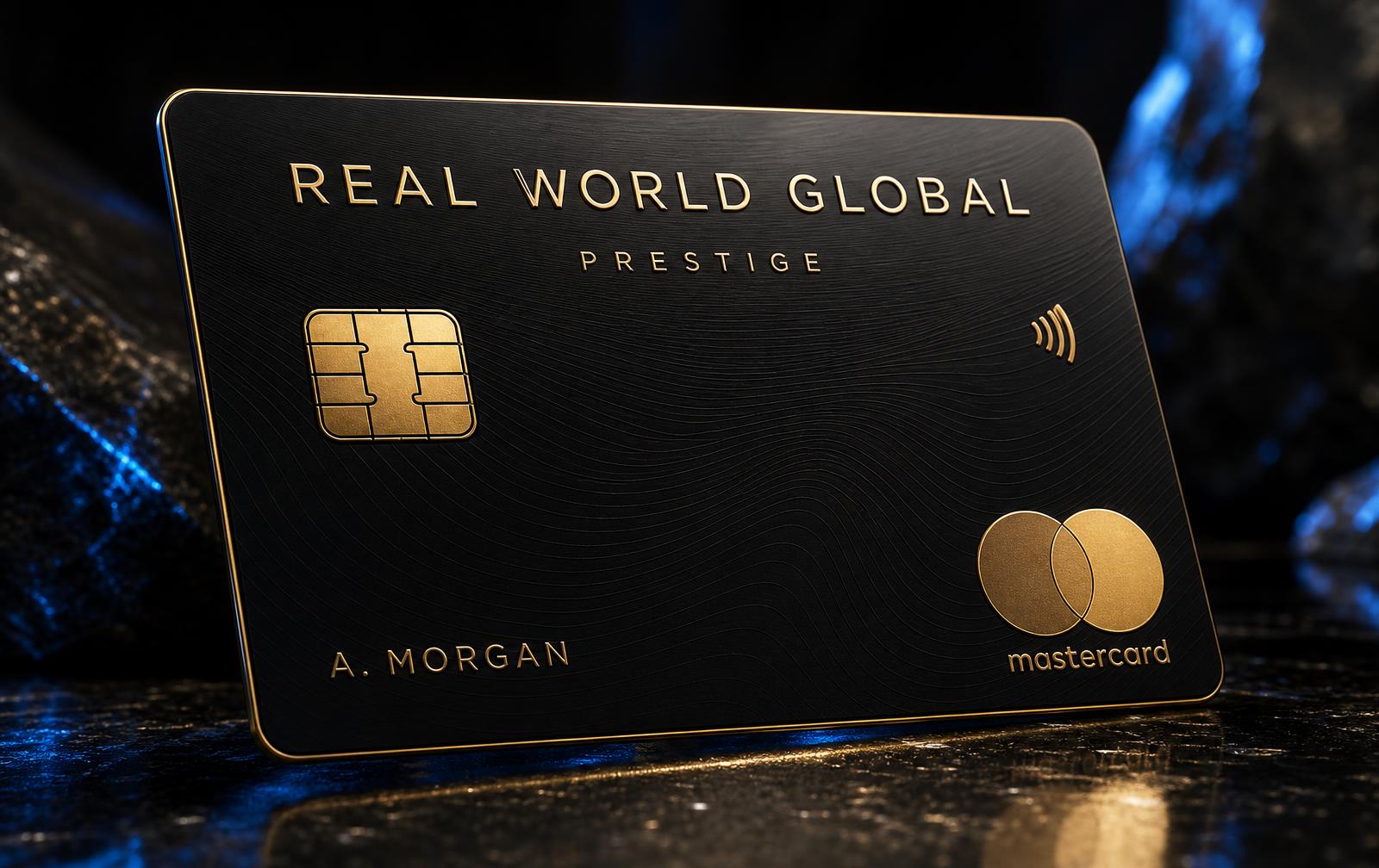 Real World Global Limited Prestige ATM Mastercard debit card